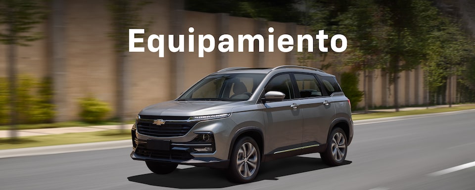 SUV Chevrolet Captiva 2025, tu camioneta familiar con faros de halógeno, barras de techo y rines en aluminio de 18 pulgadas