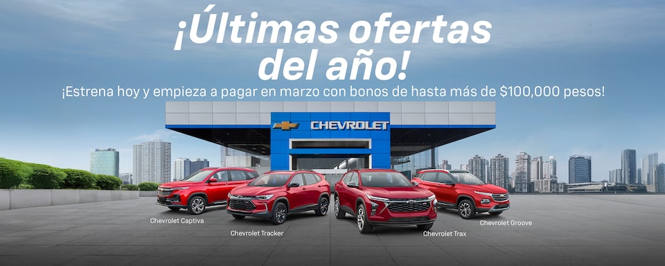 Últimas ofertas del año Chevrolet.