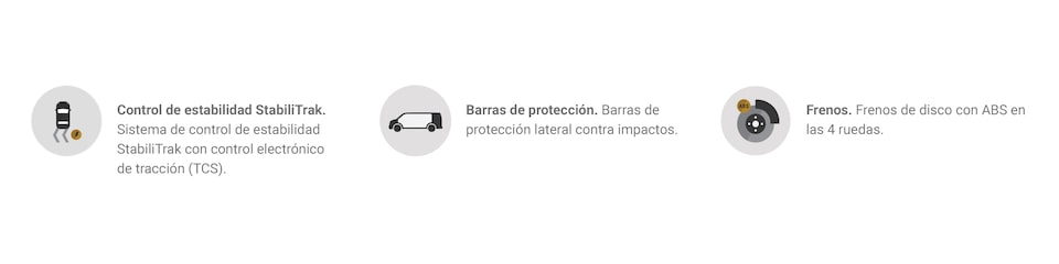 Imágenes de seguridad para camioneta Chevrolet Express Van 2024